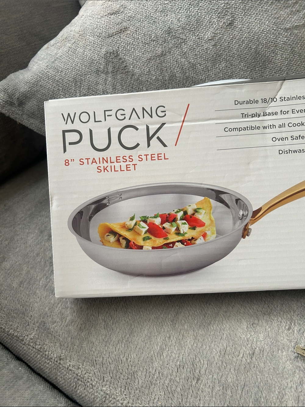 Wolfgang Puck 8" Stainless Steel Skillet - Silver